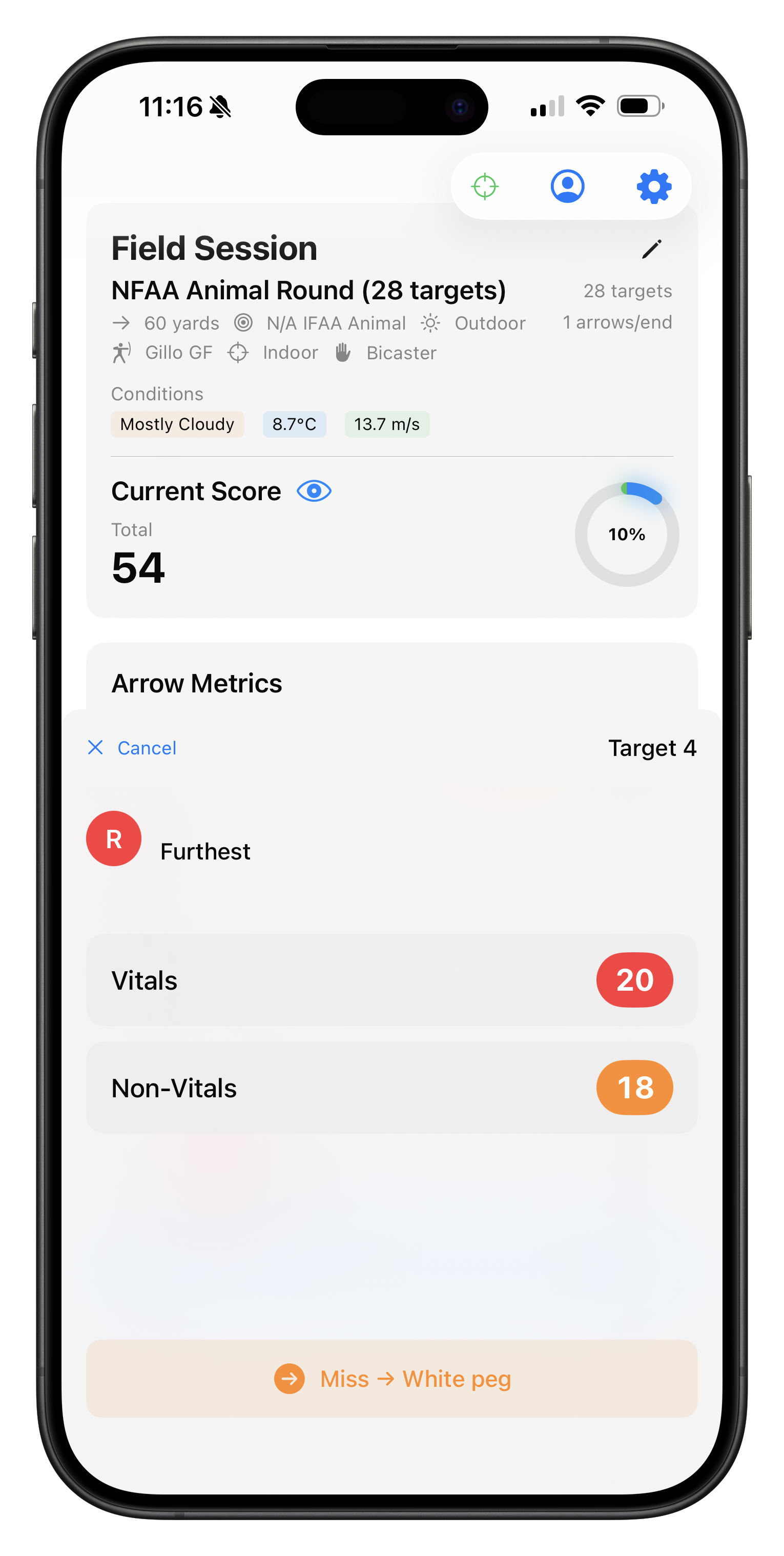 Walk-up input screenshot